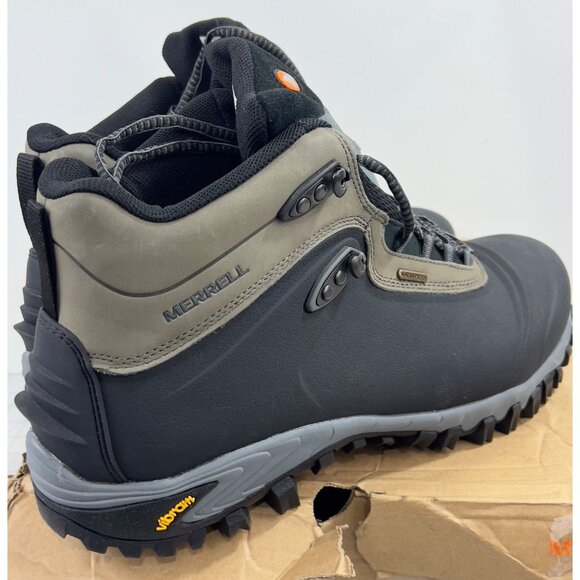 Merrell Mens Thermo 6 Insulated Winter Boots Size 14 Waterproof Black - Picture 3 of 13